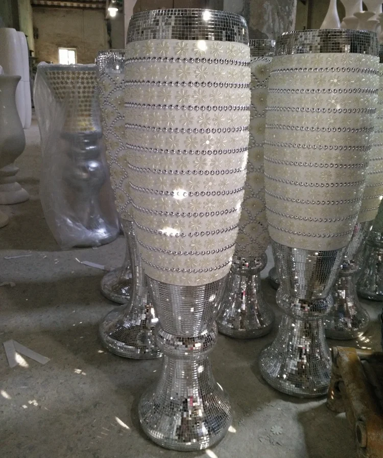 Event Decor Wholesale 36 Inch Tall Polystone Goblet Wedding Event