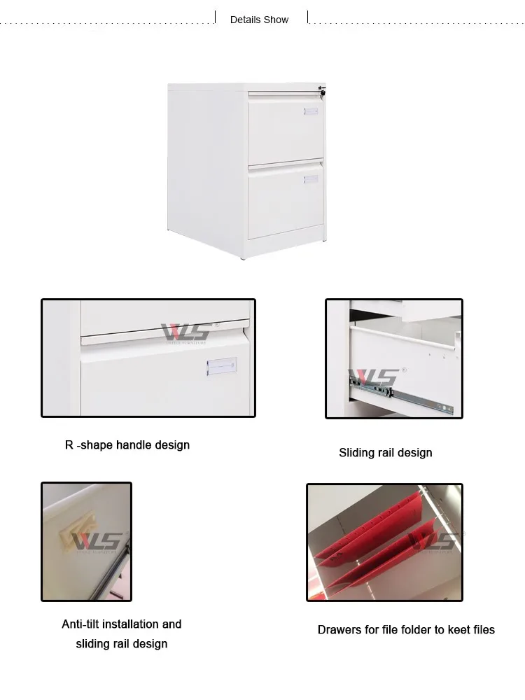 Office Used 2 Drawer Insert Handle Metal File Drawer Cabinet Buy