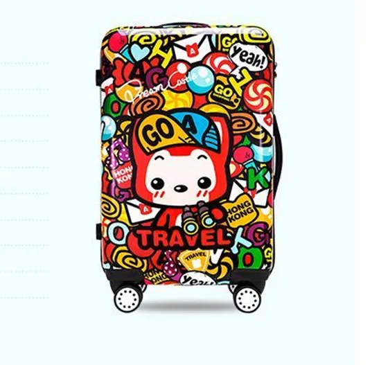 4 wheeled custom kids eminent trolley travel abs pc hardshell