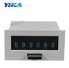 YIKA mechanical 6 digit pull counter electronicmagnetic