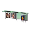 Nice advertising display outdoor stainless steel bus stop station shelters
