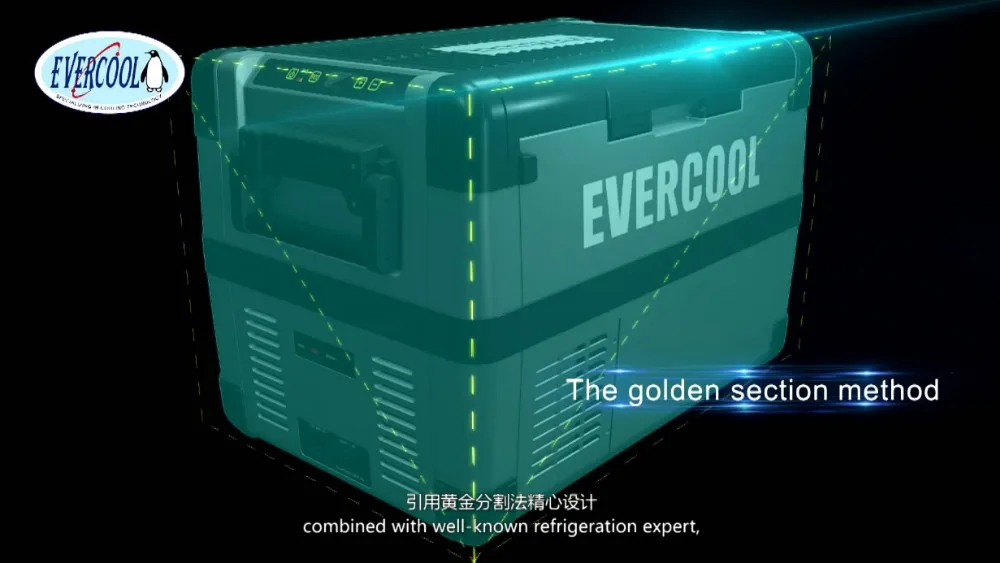 Evercool coche 12v CC refrigerador congelador compresor portátil 50L