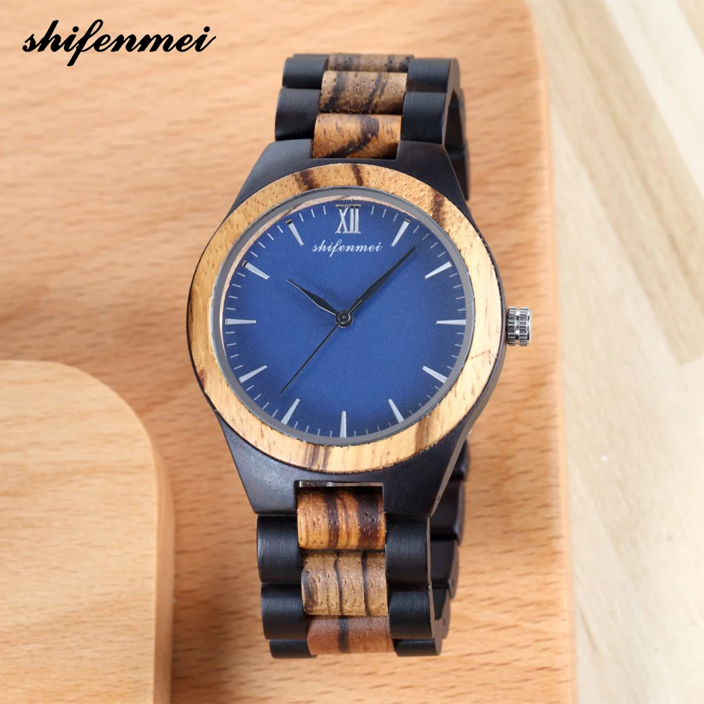 

NEW 5533 Luxury Brand 2019 Business Wood Watch Men Analog Quartz Movement Handmade Wooden Watches Male Wrist watches relogio, N/a