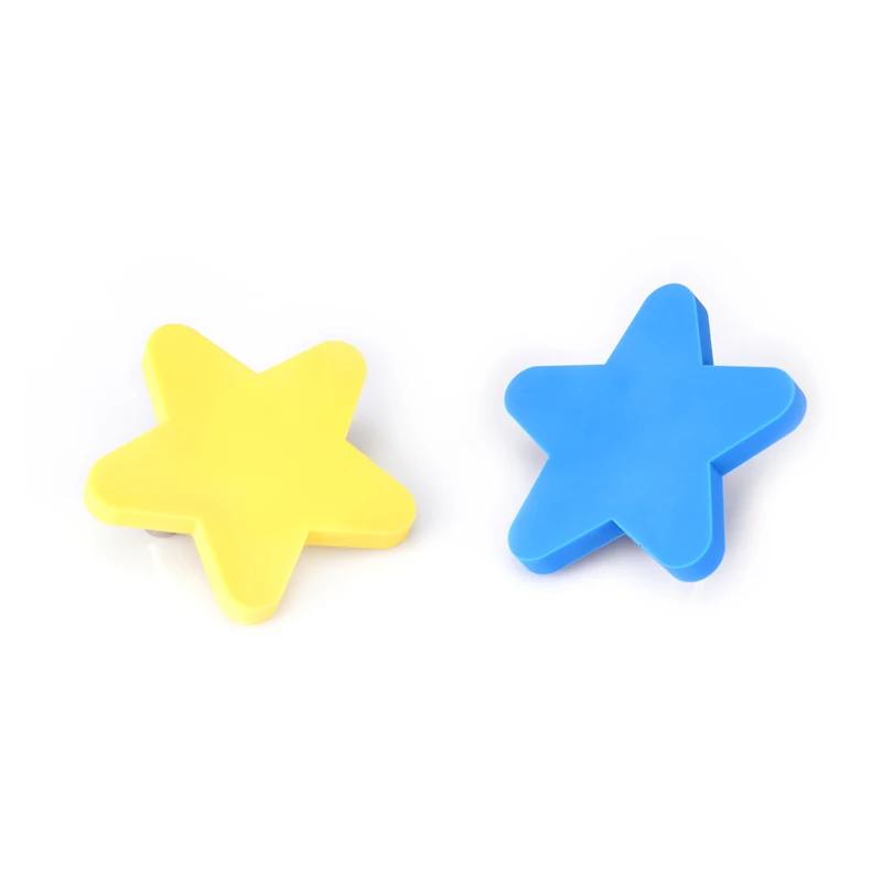 

HJY decorative furniture pretty cabinet drawer knobs skyblue star shape, N/a