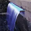 Garden stainless steel water fall with RGB multi colour LED light