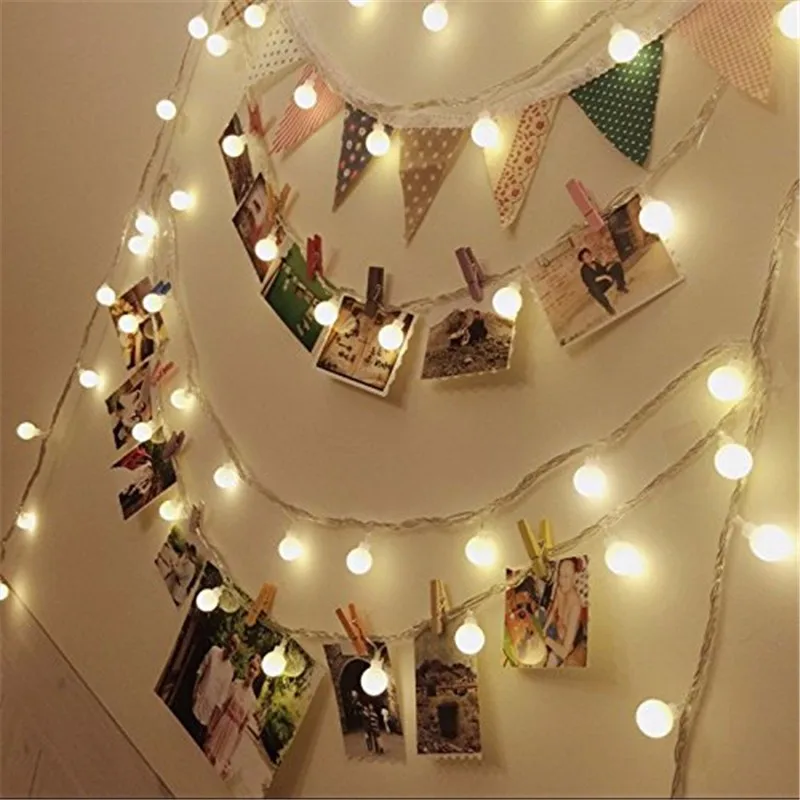 Holiday Party Wedding Christmas Tree Decoration Led Ball String Lights