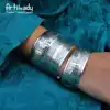 Artilady hot selling punk bohemia antalya indian carve pattern antic silver plain cuff bangle