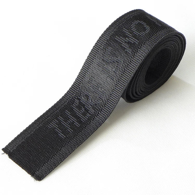 
Polypropylene printed logo nylon webbing for seat strap 