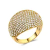 Retail Luxury Starry Sky Big Ring Filled Lots of Crystal Rhinestone Ring as a Representative of Wealth