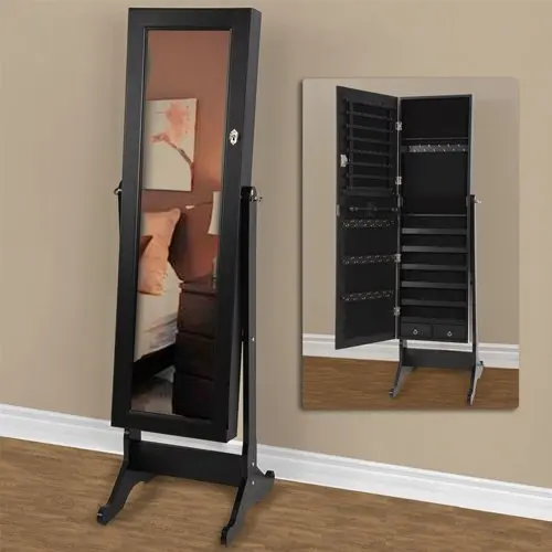 jewelry box mirror for wall