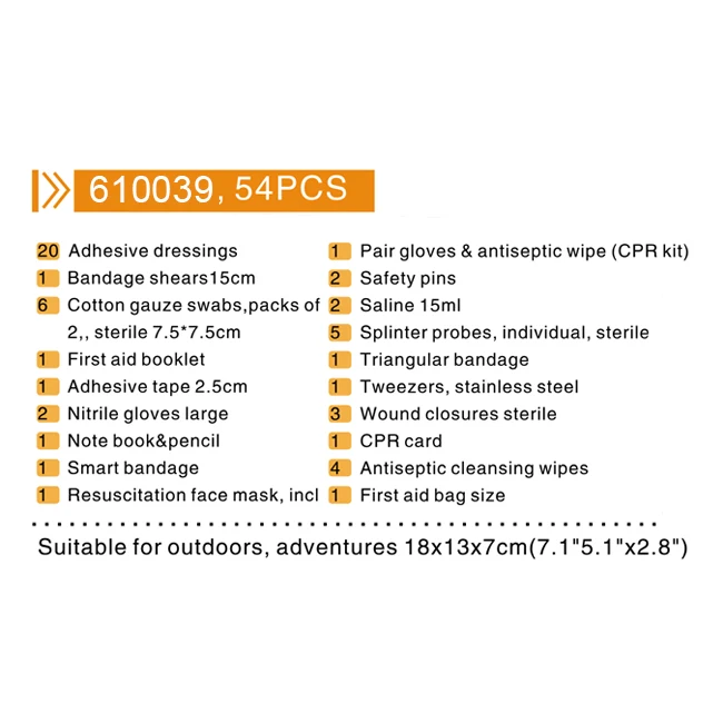 Widely Used Car Home Travel Medical Compact First Aid Kit Set