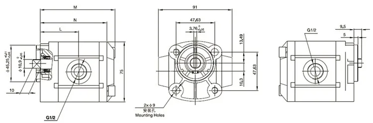 Power Unit Hydraulic Gear Pump For Tail Gate Of Truck - Buy Power Unit