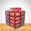 POP Customized Supermarket Shelves Cardboard Retail Display Rack for Food