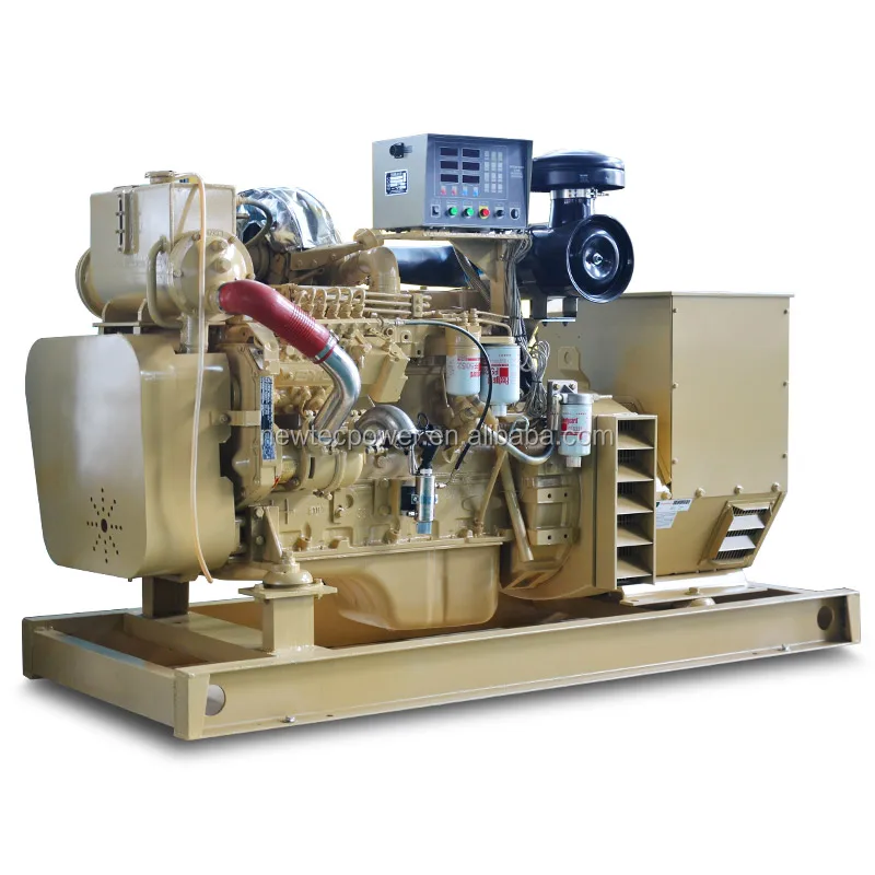 Boat Diesel Generator 60hz 220v Marine Diesel Generator 100kw Powered By 6bta5.9gm120 For Ship