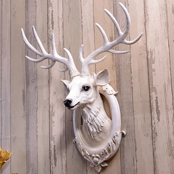 Modern Resin Animal Deer Heads Wall Decoration Buy Modern