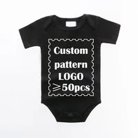 

Solid baby rompers custom bodysuits 100 cotton organic onesie wholesale romper print
