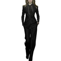 

two piece women fashion trouser suit for wholesale