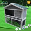 Wooden Outdoor Rabbit House Hutch Cage With Wire Mesh Construction