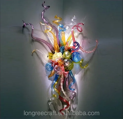 

LRW001-Modern Custom Made Murano Glass Wall Art Decoration, Customized color
