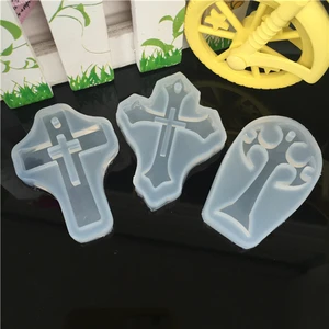 Image of wholesale 3D cross shape resin silicone mold