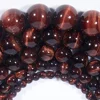 Natural Smooth Red Tiger Eye Gemstone Loose Beads For Jewelry Making DIY Handmade Crafts 4mm 6mm 8mm 10mm 12mm 14mm