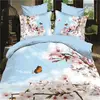 King size bedding set 3d effects with tiger printed quilt cover set