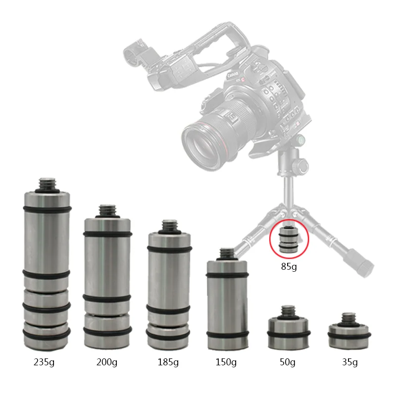 "weight" To Tripod 1/4" Screw Stainless Steel Camera Weights