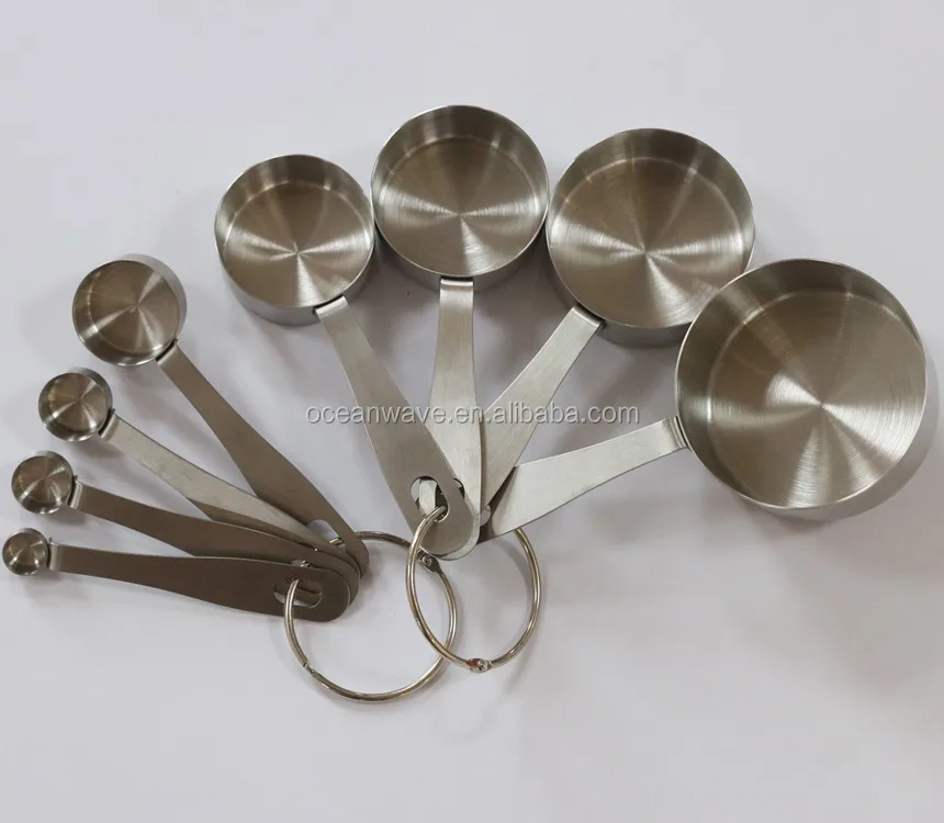 copper finish measuring cups