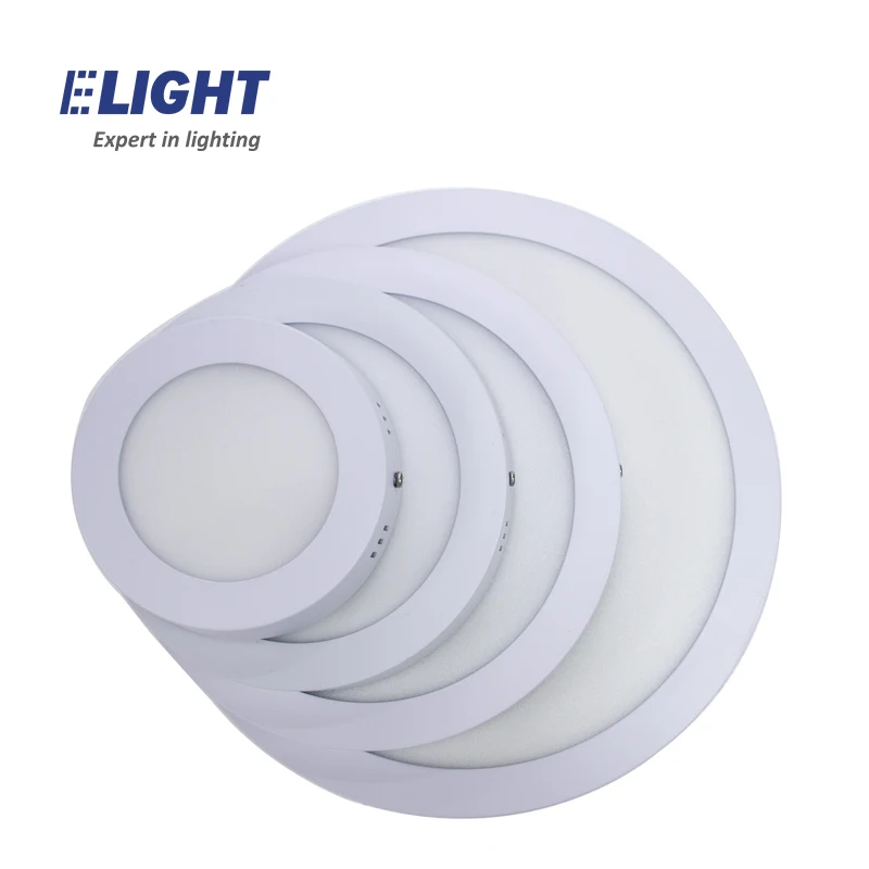 
Factory price 6w 12w 18w 24w ceiling surface mounted round led panel light 