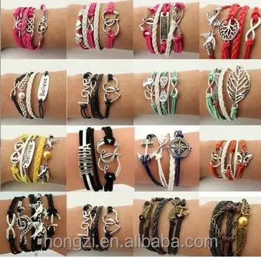 

Woven bracelet restoring ancient ways Pure manual wax rope weaving Speed sell through amazon supply