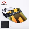 Promotion Cheap Fashion Designer Custom Plastic Sun Cap For Women Beach Riding Running Visor Hats