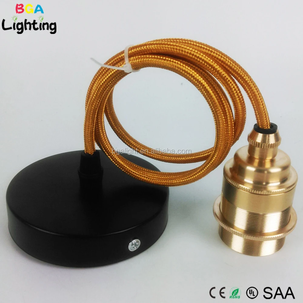 Best selling E27 ceiling copper hanging light pendant lamp for bedroom