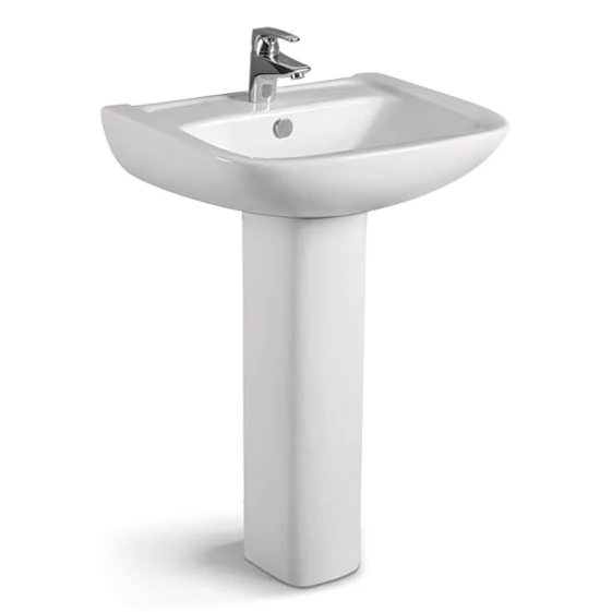 Wholesale Supply Hotel Washroom Bathroom Pedestal Sink Pedestal Washing