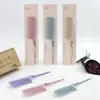 Salon Hair Cutting Custom Flower Pattern Plastic Wide Tooth Tail Comb
