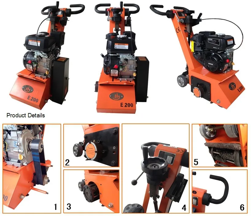 8" Epoxy Resin Flooring Epoxy Coating,Resin Floor Removal Machine For Flooring Removal Tools(jhe