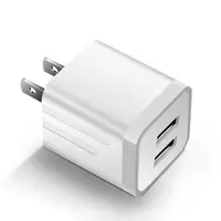 

Factory Wholesale Mobile Phone Fast Travel Passed US Plug Certified 2A Dual USB Wall Charger