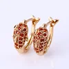 25080 Latest design dolphin shape 18k gold arabic earrings