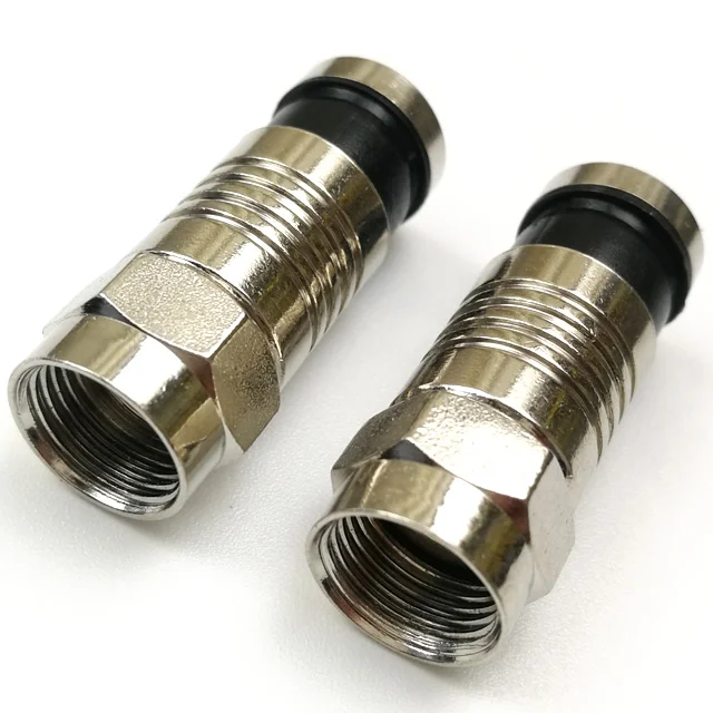 Coaxial Cable Compression F Connector For Rg6 Coax Cable Weather Seal O Ring Buy Coaxial Cable F Connector,Rg6 Coa Cable Connector Product on Alibaba.com