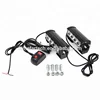 12V&24V Amber Strobe Light Emergency Beacon Flash 9 Modes Warning Bar for Car SUV Pickup Truck Van (Amber, 2pcs, 4-LED)