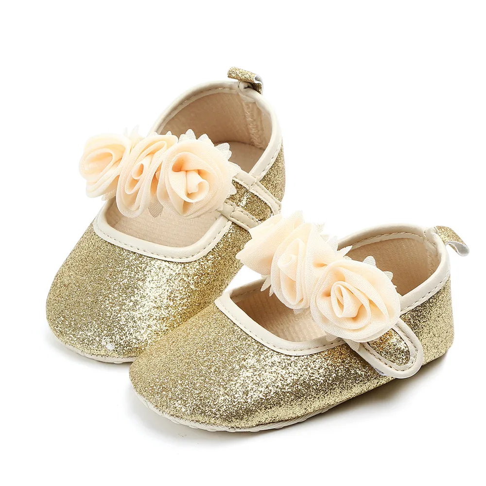

New beautiful bling bling princess newborn baby girl shoes, Gold/silver/pink/red
