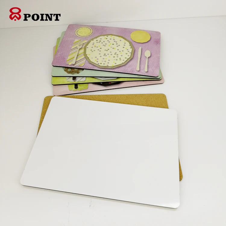 

Personal design blank sublimation placemats, White