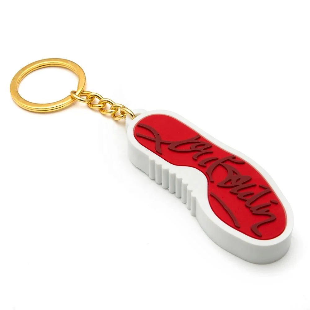 Hot sales Shoe shape PVC keychain