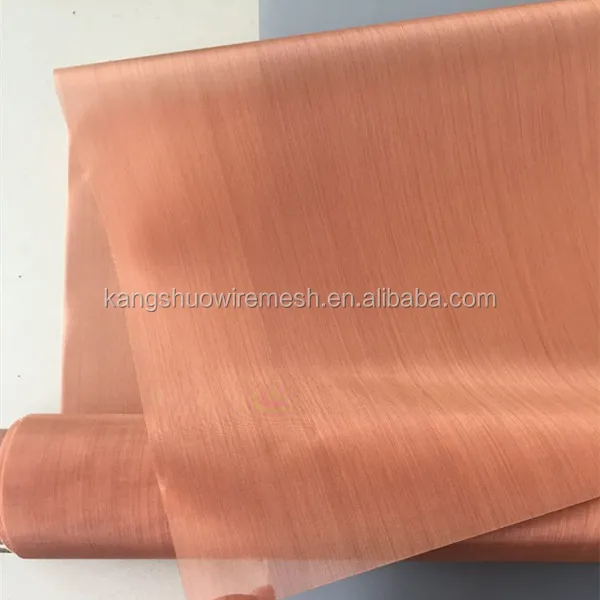 
RF absorber red copper woven mesh fabric/pure copper wire mesh for fuel cell  (60723532149)