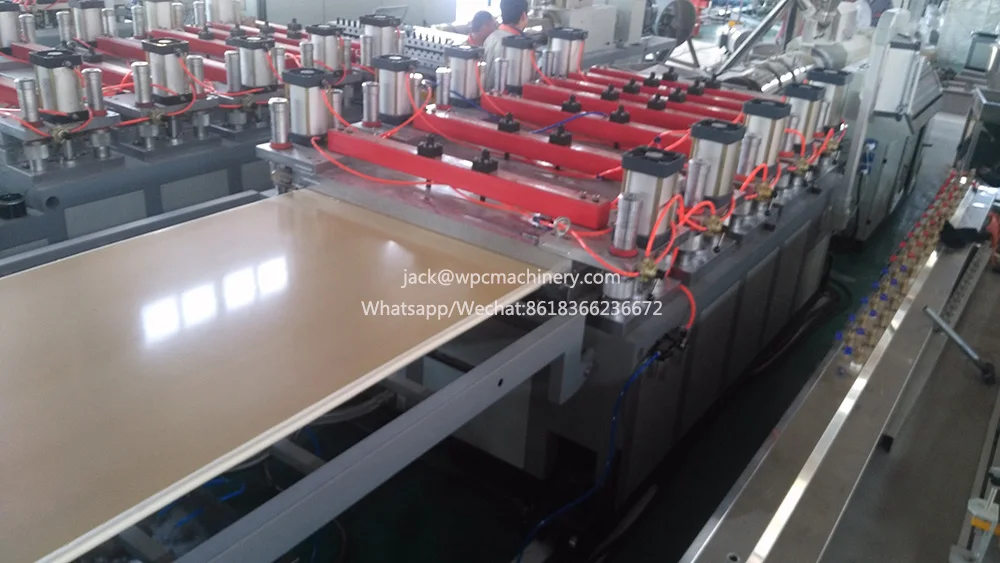 PVC wood plastic cabinets furniture panel production line