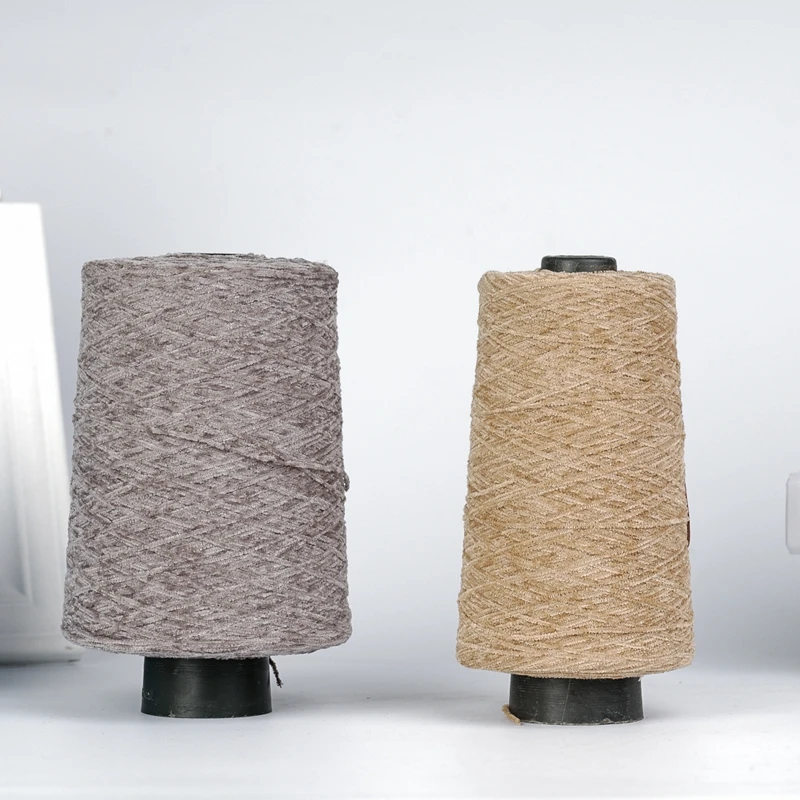 
popular 100% polyester chenille yarn like acrylic for knitting 