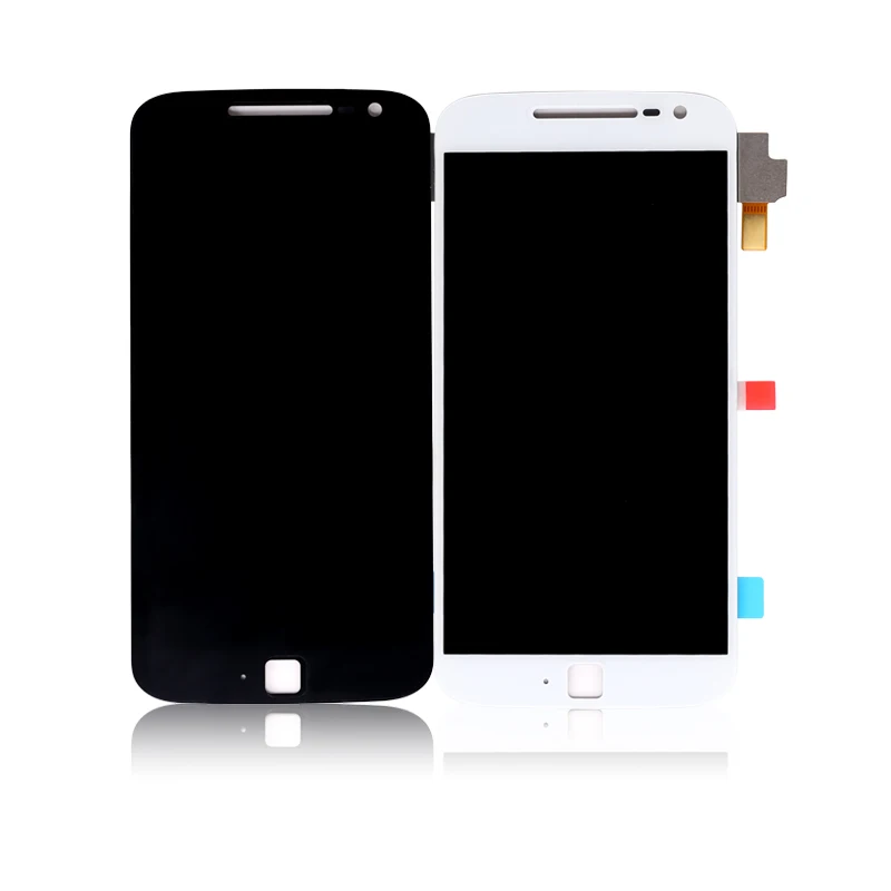 

5.5 Inch Replacement LCD Touch Screen Digitizer Panel Frame Accessbly For Motorola For Moto G4 Plus LCD Frame, Black white