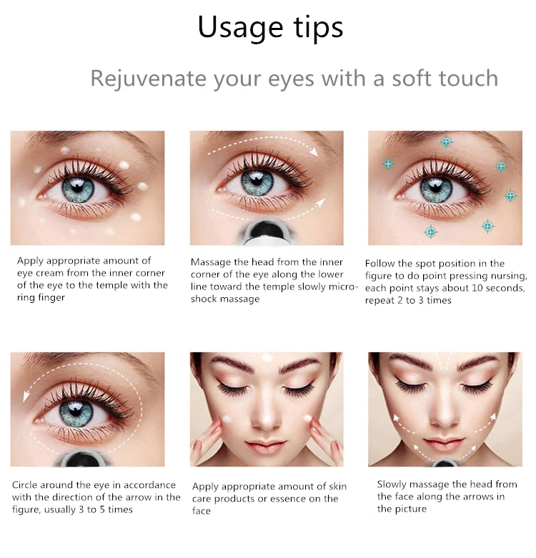 Ifine Beauty Multifunctional Hand Held Eye Care Electric Eye Massager