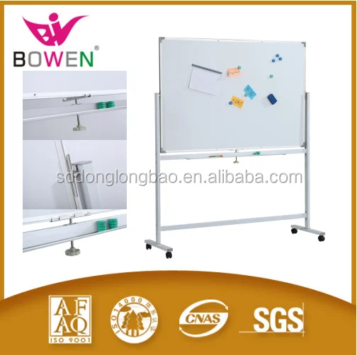 
Magnetic Glass Flipchart Mobile Glass Board Whiteboard with wheel white writing board for office and school BW-VA-G 