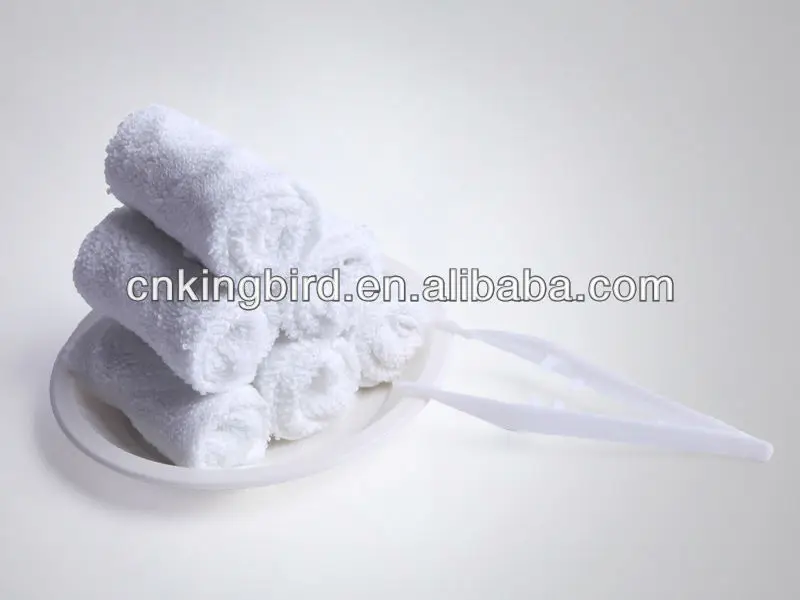 100 Cotton Hand Towel / One Time Use Hot Towels For Restaurants/ Airline Rolled Towels Buy