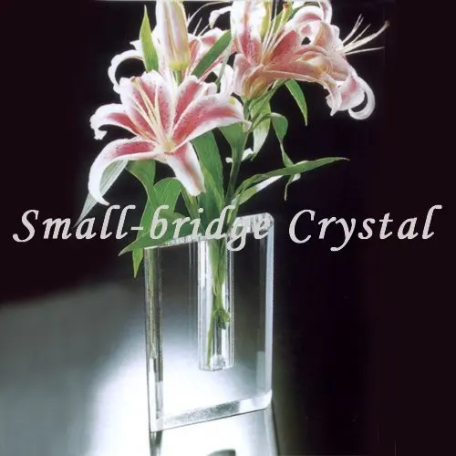 Wedding Table Decoration clear Glass Flower Bud Crystal Vase